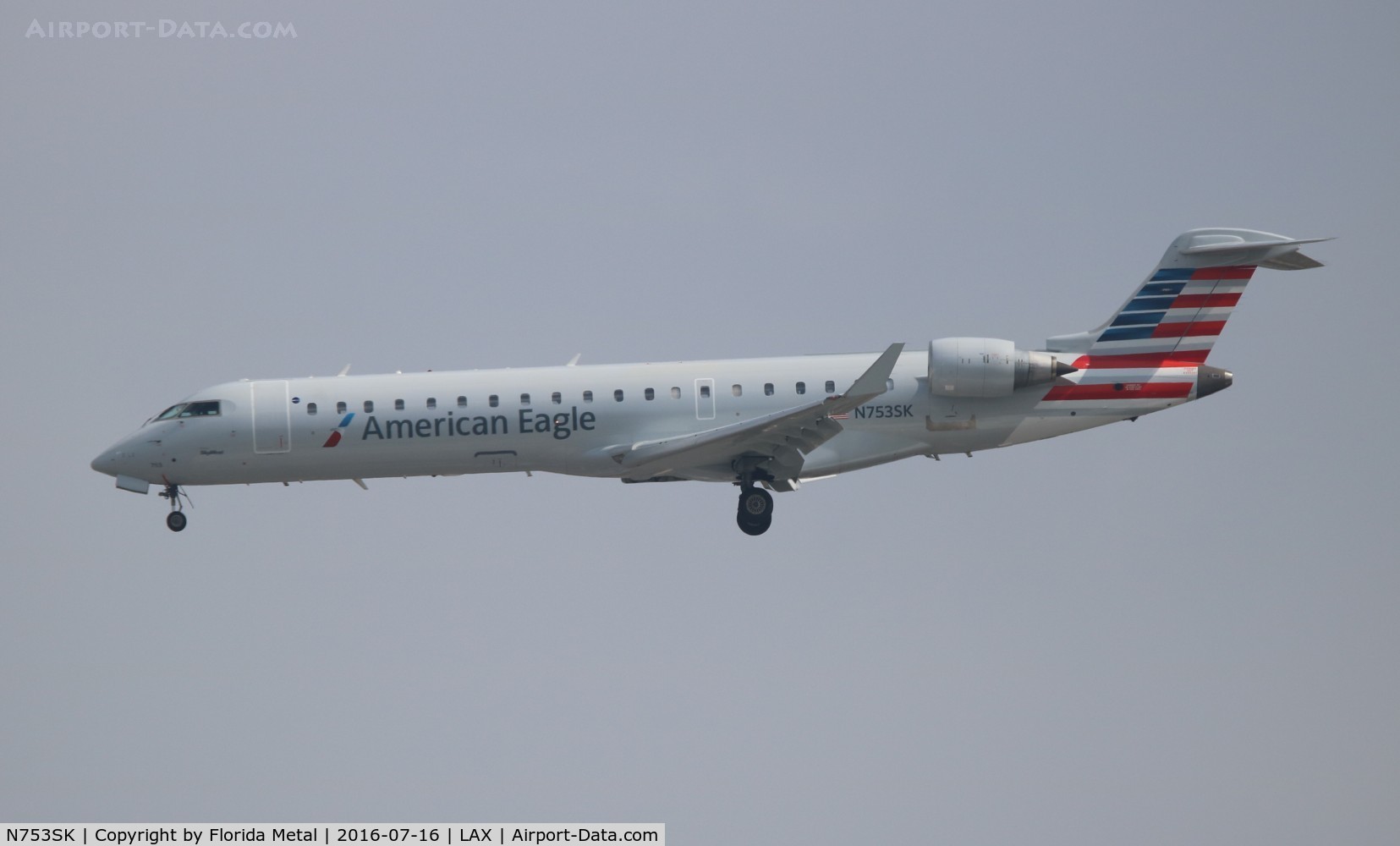 N753SK, 2005 Bombardier CRJ-701ER (CL-600-2C10) Regional Jet C/N 10214, American Eagle