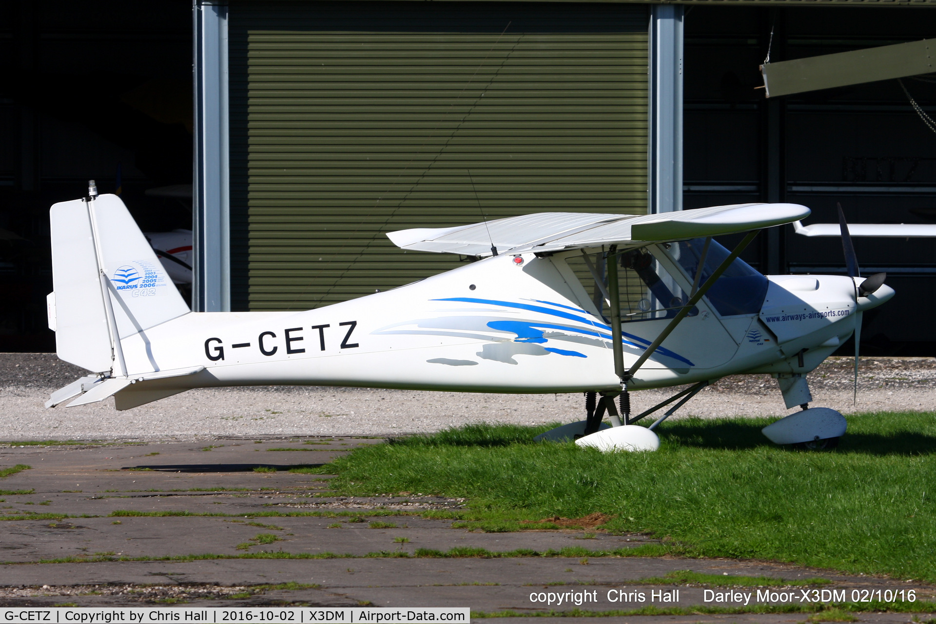 G-CETZ, 2007 Comco Ikarus C42 FB100 C/N 0706-6899, at Darley Moor Airfield
