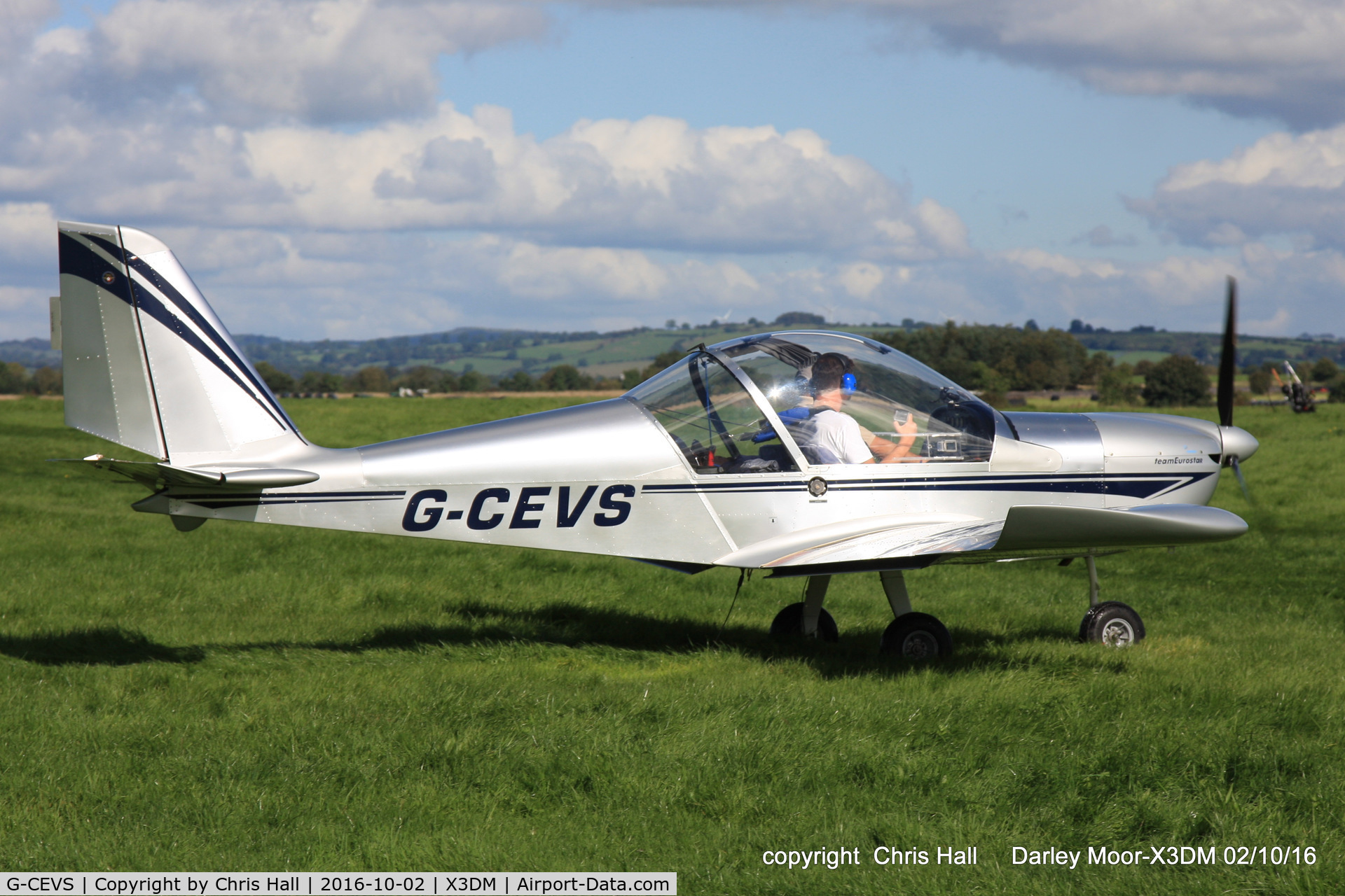 G-CEVS, 2007 Cosmik EV-97 TeamEurostar UK C/N 3102, at Darley Moor Airfield