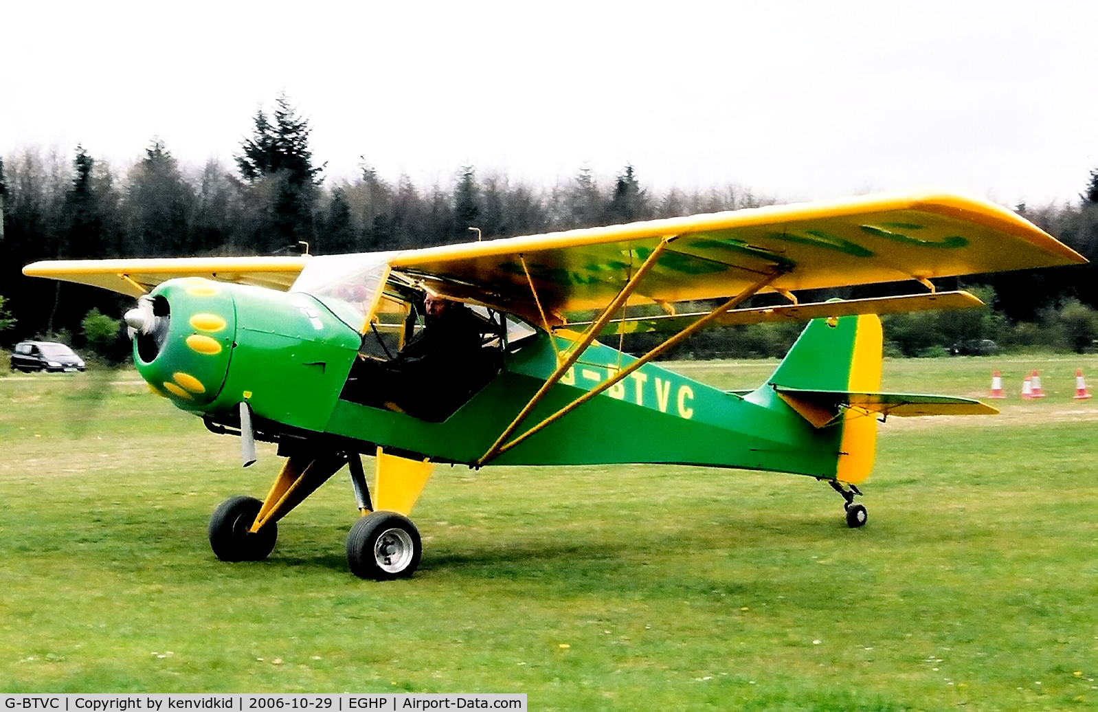 G-BTVC, 1992 Denney Kitfox Mk2 C/N PFA 172-11784, At a Popham fly-in circa 2006.