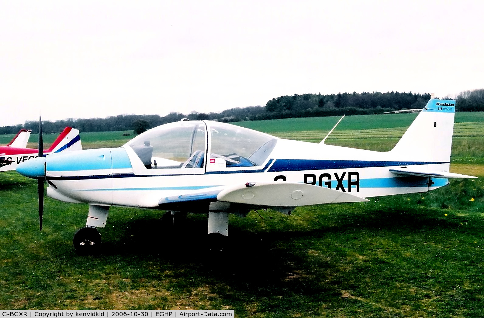 G-BGXR, 1974 Robin HR-200-100 Club C/N 53, At a Popham fly-in circa 2006.