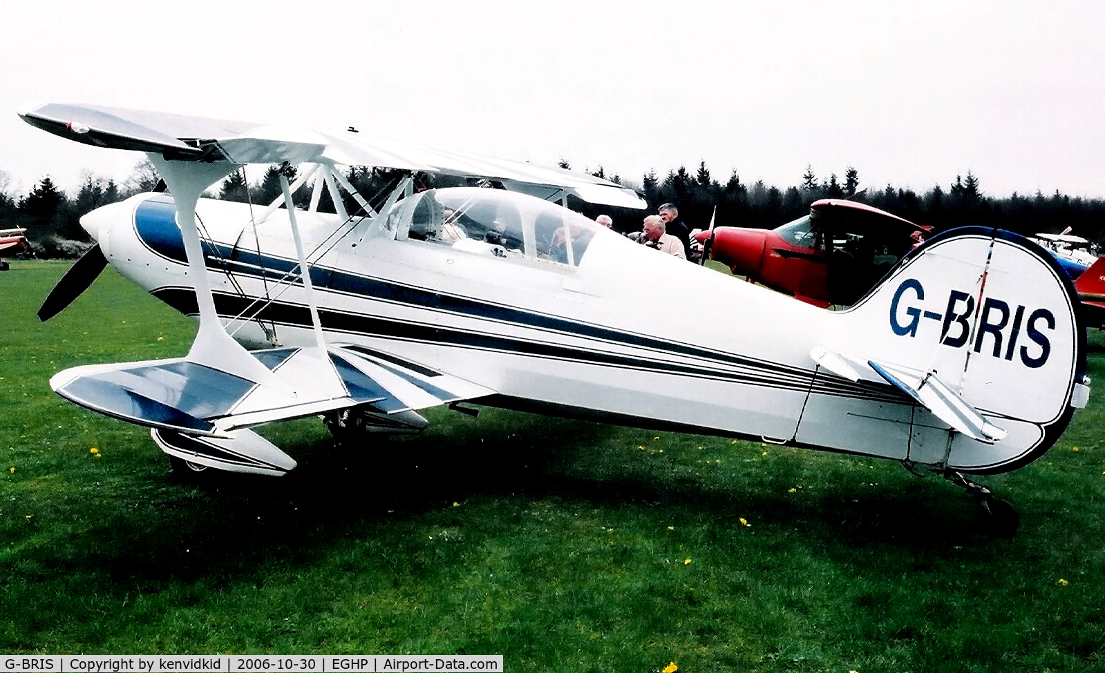 G-BRIS, 1988 Steen Skybolt C/N 01 (G-BRIS), At a Popham fly-in circa 2006.