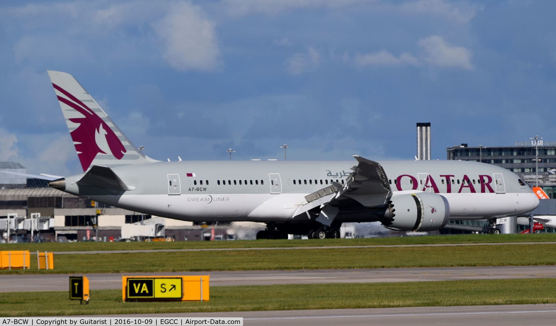 A7-BCW, 2015 Boeing 787-8DZ Dreamliner C/N 38341, At Manchester