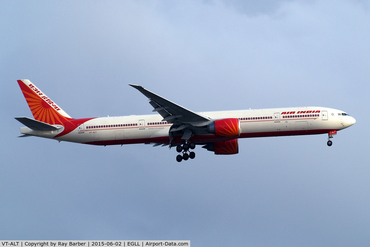VT-ALT, 2010 Boeing 777-337/ER C/N 36318, Boeing 777-337ER [36318] (Air India) Home~G 02/06/2015. On approach 27L.