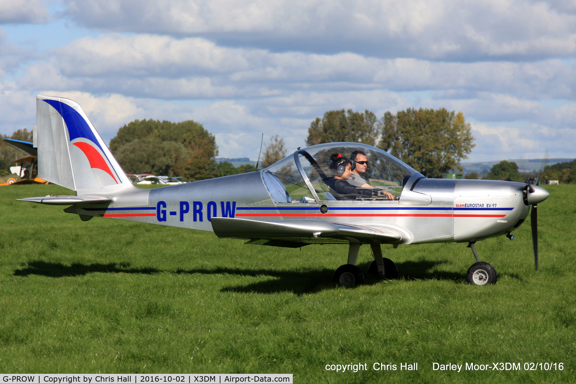 G-PROW, 2002 Aerotechnik EV-97 Eurostar C/N PFA 315-13968, at Darley Moor Airfield