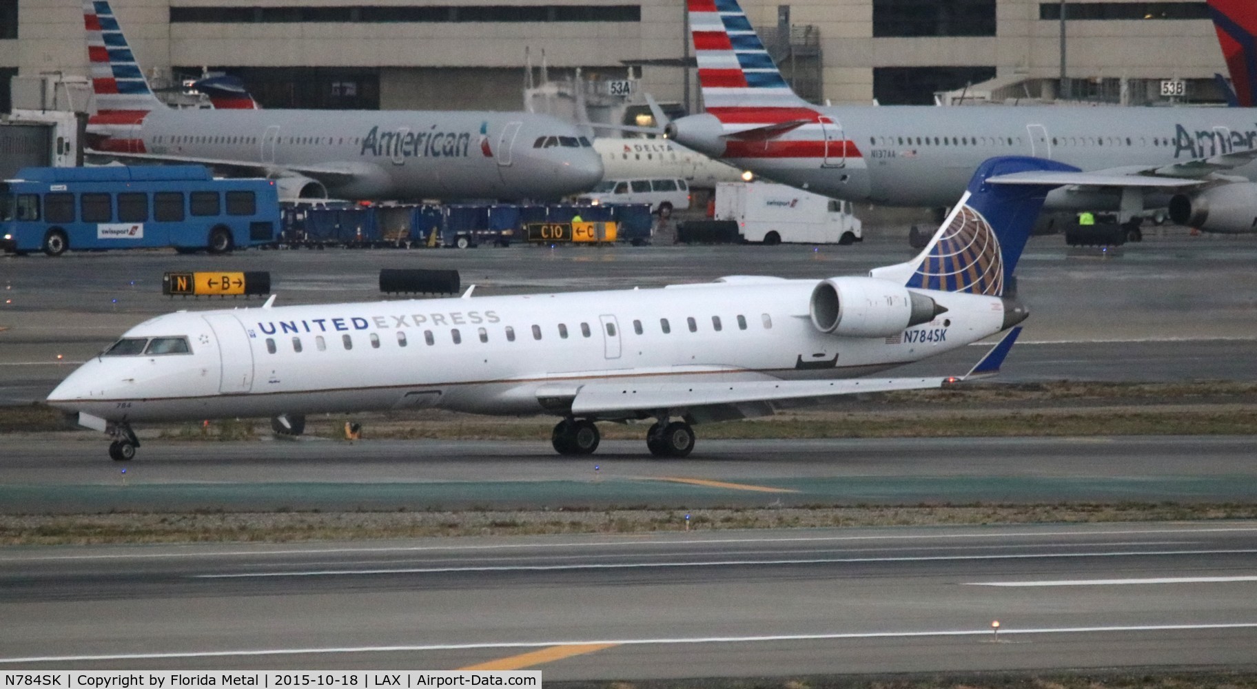 N784SK, 2009 Bombardier CRJ-700 (CL-600-2C10) Regional Jet C/N 10284, United Express