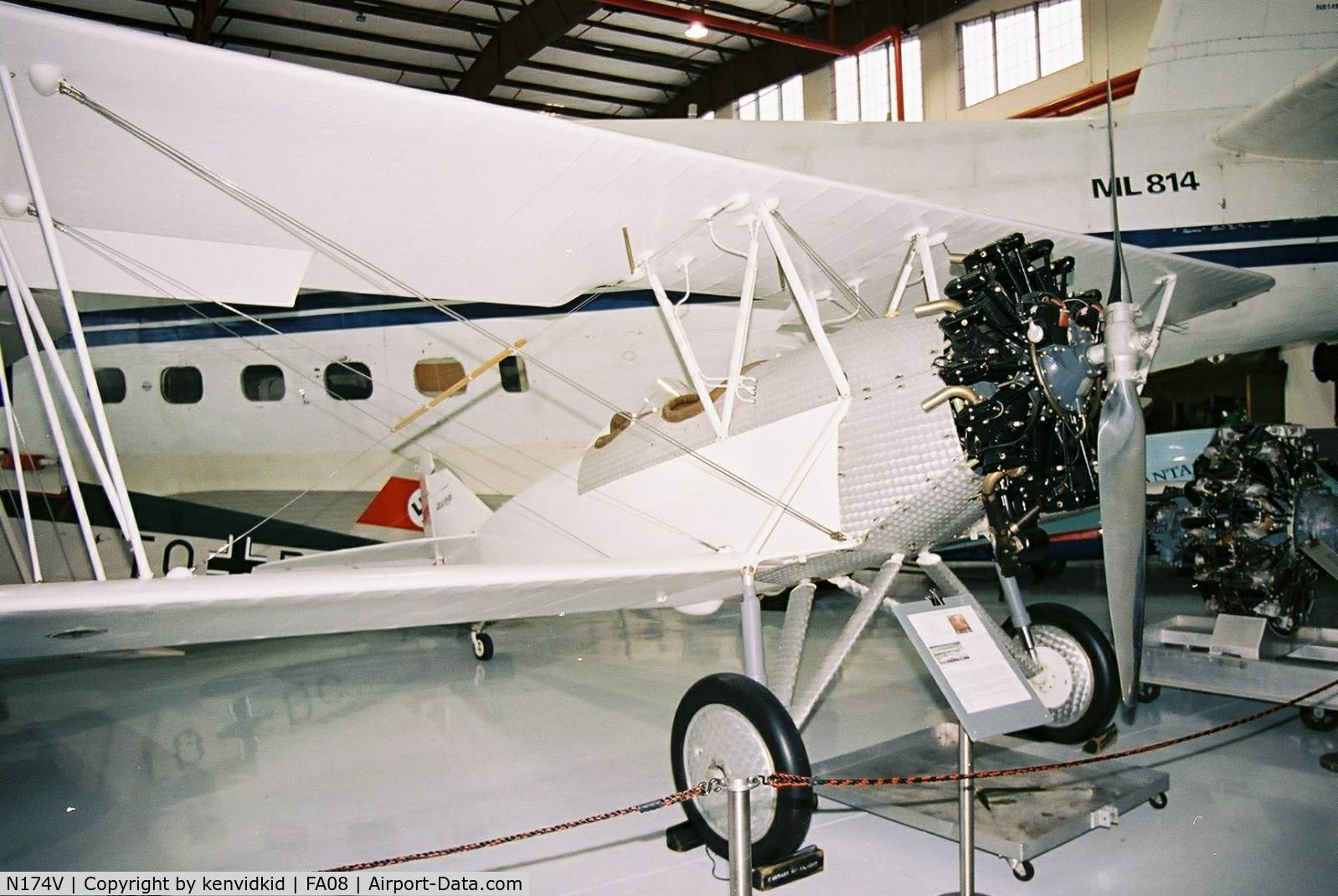N174V, 1930 Curtiss-Wright Travel Air B-4000 C/N 1365, At Fantasy of Flight, Polk City, circa 2003.