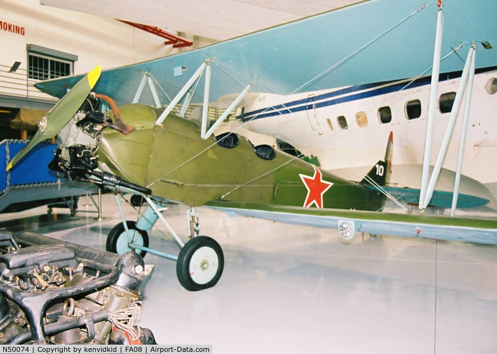 N50074, Polikarpov Po-2 C/N 0365, At Fantasy of Flight, Polk City, circa 2003.