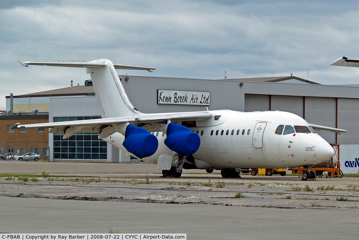 C-FBAB, 1988 British Aerospace BAe.146-200A C/N E2090, BAe 146-200 [E2090] (Air Spray 1967 Ltd) Calgary Int'l~C 22/07/2008. Stored pending conversion to a Water Bomber.