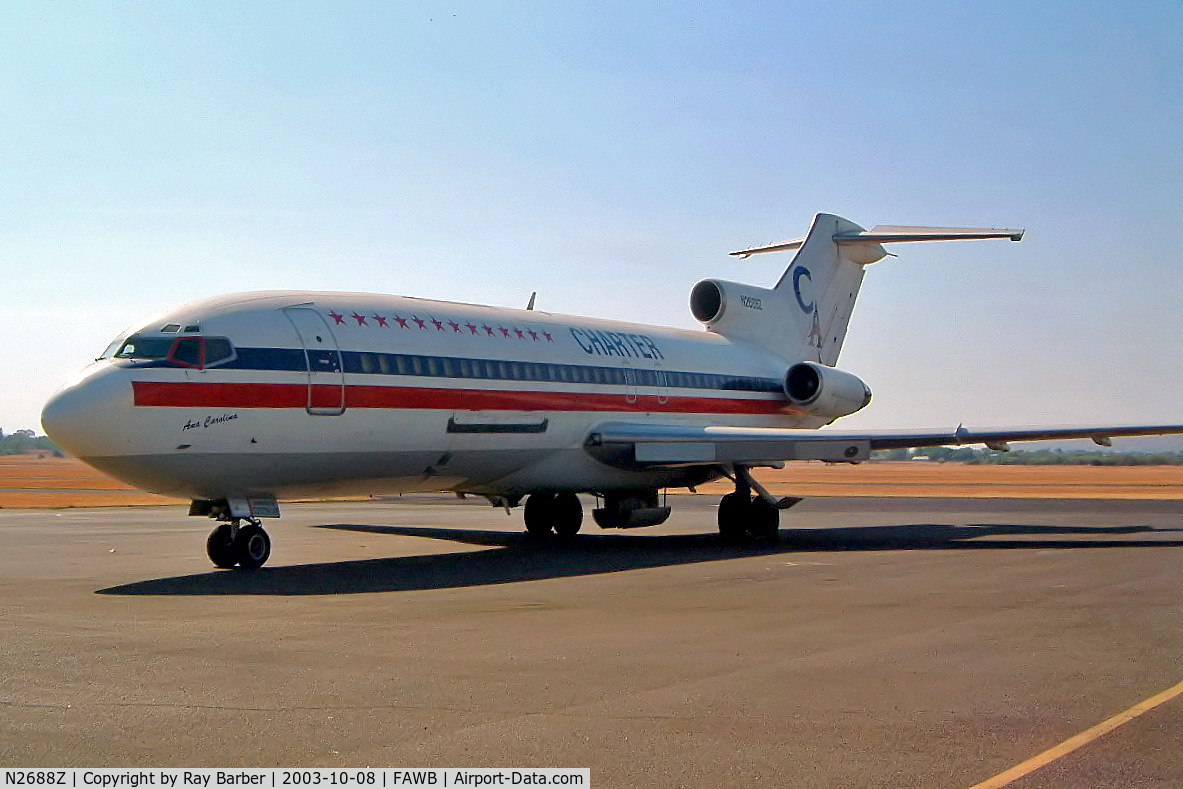 N2688Z, 1971 Boeing 727-44C C/N 20476, Boeing 727-44C [20476] (Charter America 4) Pretoria-Wonderboom~ZS 08/10/2003 Earlier image.