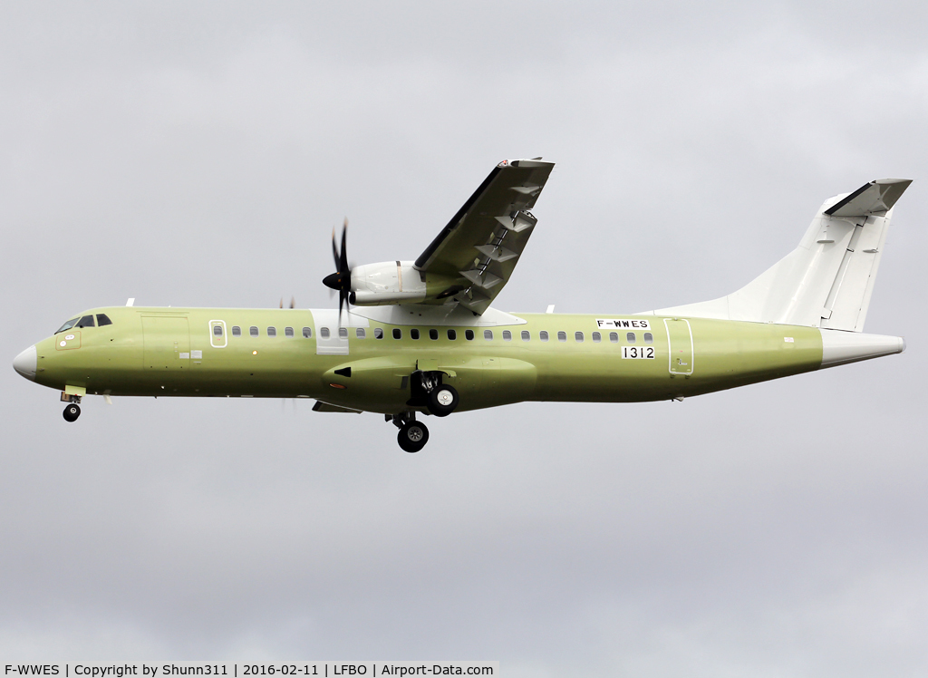 F-WWES, 2016 ATR 72-212A C/N 1312, C/n 1312 - For Nesma Airlines as HZ-MHH
