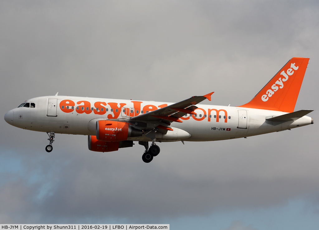 HB-JYM, 2011 Airbus A319-111 C/N 4667, Landing rwy 32L