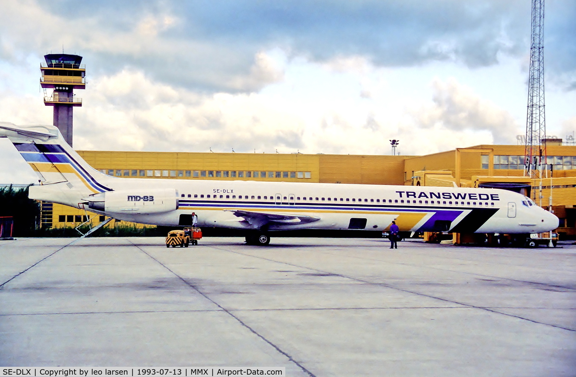 SE-DLX, 1993 McDonnell Douglas MD-83 (DC-9-83) C/N 49966, Malmoe 13.7.93