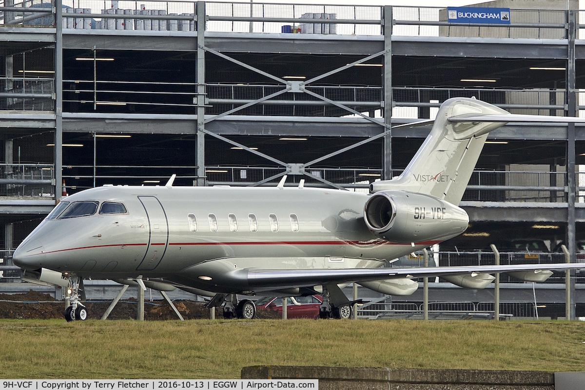 9H-VCF, 2014 Bombardier Challenger 350 (BD-100-1A10) C/N 20541, at Luton Airport