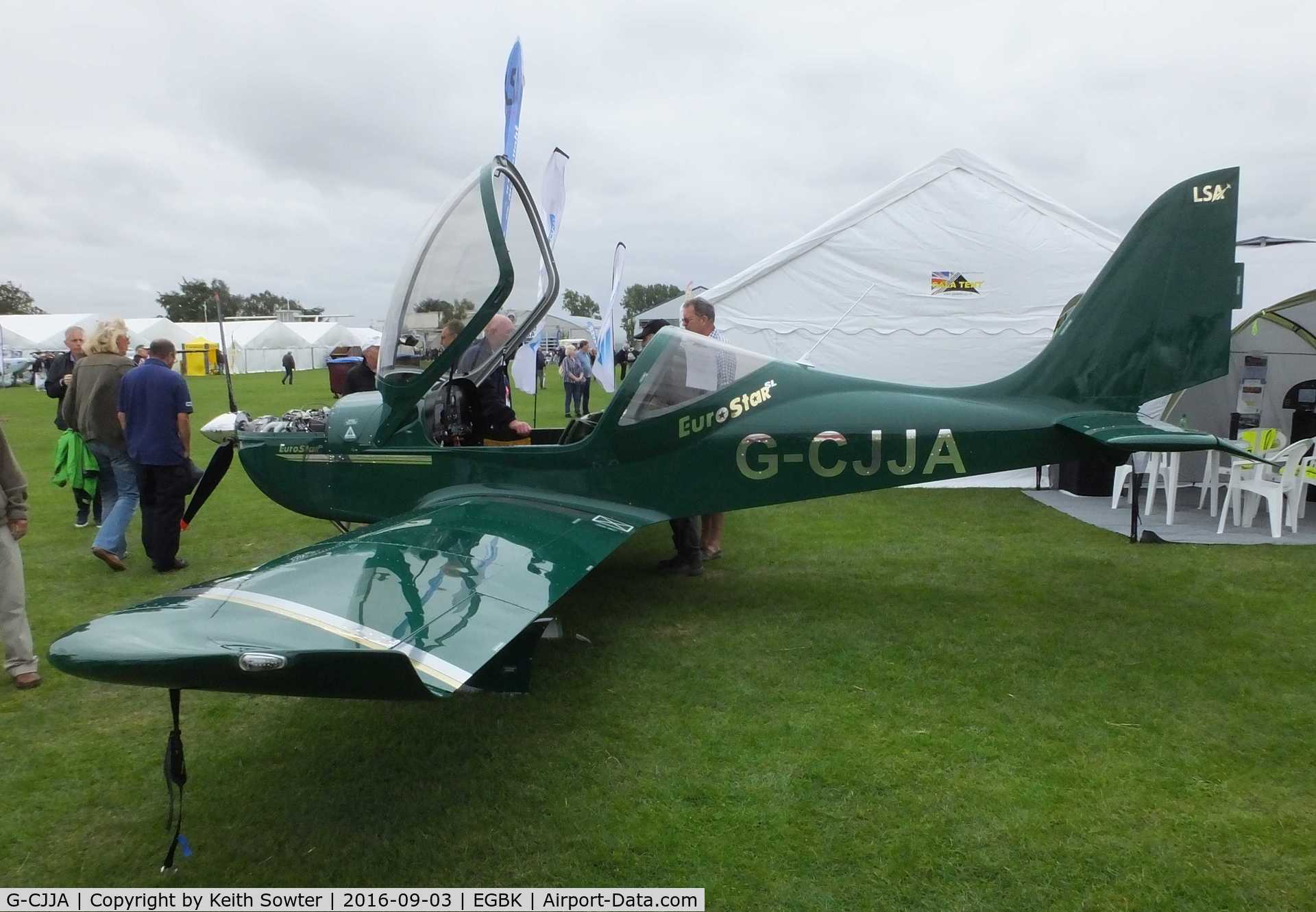 G-CJJA, 2016 Evektor EV-97 Eurostar SL C/N 2016-4235, LAA Flyin