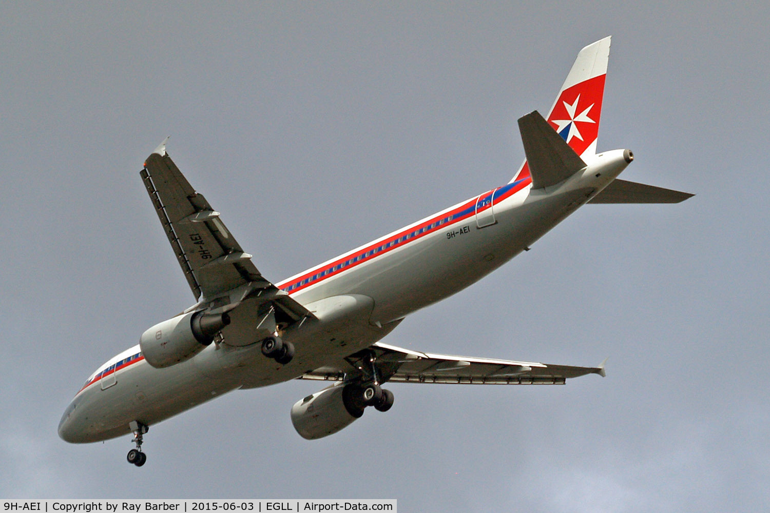 9H-AEI, 2004 Airbus A320-214 C/N 2189, Airbus A320-214 [2189] (Air Malta) Home~G 03/06/2015. On approach 27R.