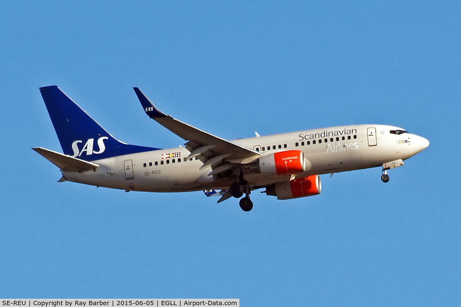 SE-REU, 2002 Boeing 737-76N C/N 33005, Boeing 737-76N [33005] (SAS Scandinavian Airlines) Home~G 05/06/2015. On approach 27L