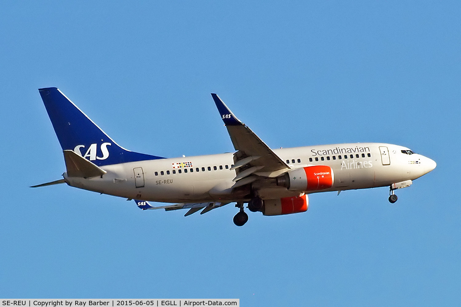 SE-REU, 2002 Boeing 737-76N C/N 33005, Boeing 737-76N [33005] (SAS Scandinavian Airlines) Home~G 05/06/2015. On approach 27L