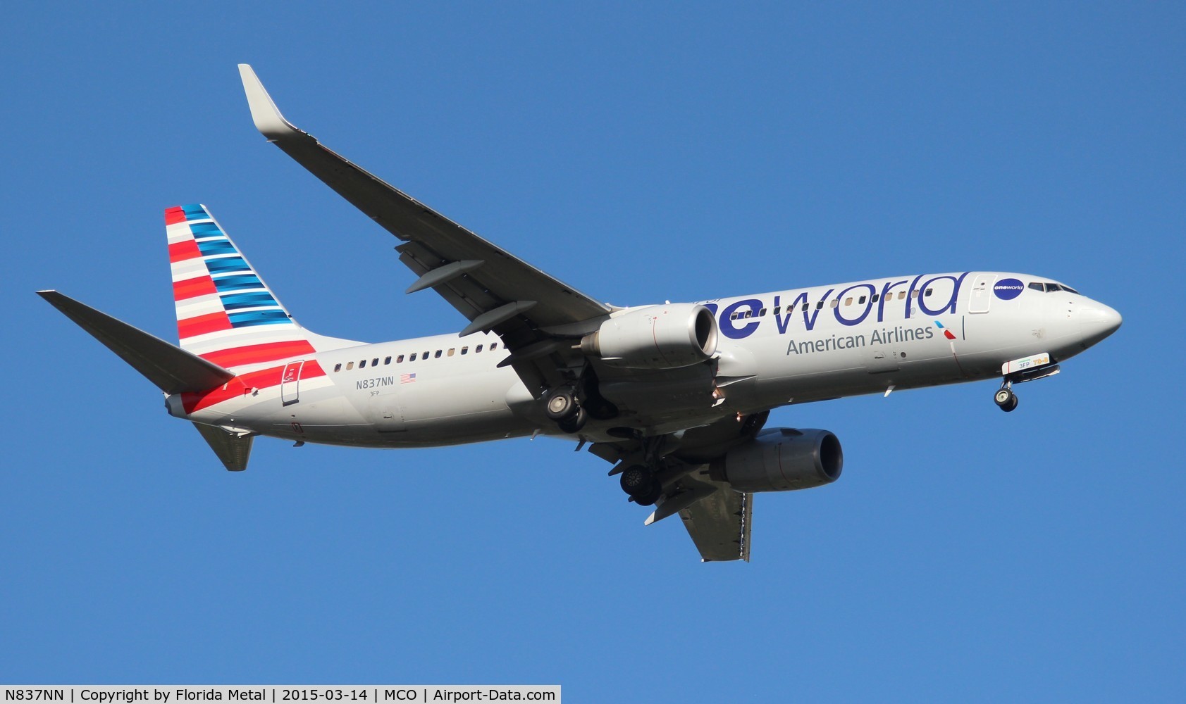 N837NN, 2010 Boeing 737-823 C/N 30908, American One World