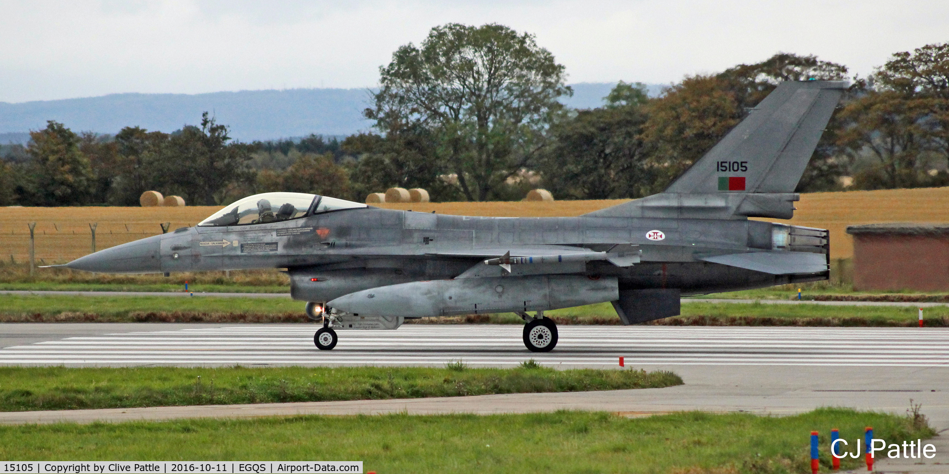 15105, Lockheed F-16AM Fighting Falcon C/N AA-5, Portugese AF action at RAF Lossiemouth EGQS during Exercise Joint Warrior 16-2