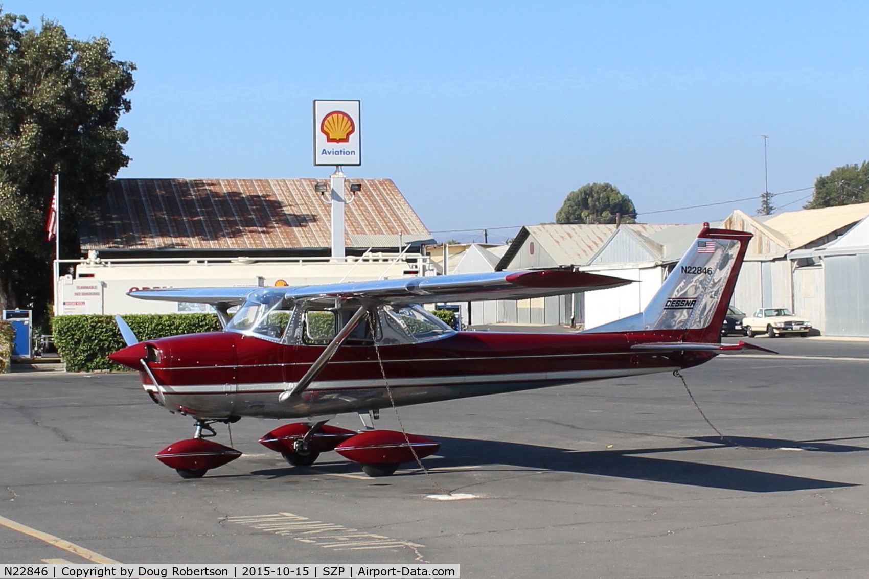 N22846, 1968 Cessna 150H C/N 15068559, 1968 Cessna 150H, Continental O-200 100 Hp, spectacular bare metal polish and refinish! A standout beauty! Continental O-200 100 Hp, on Transient Ramp