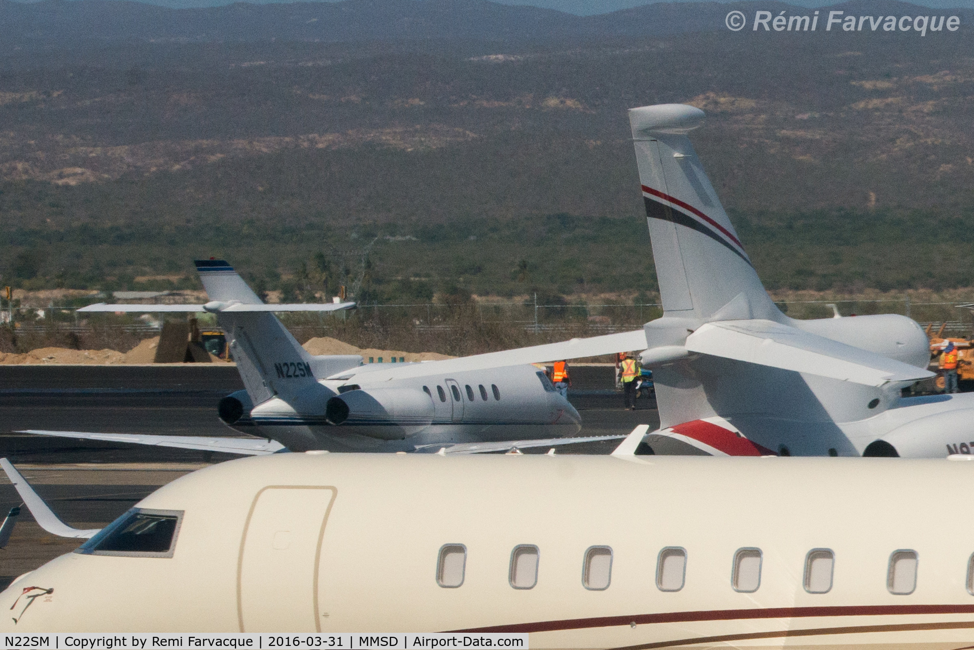 N22SM, 2004 Raytheon Hawker 800XP C/N 258655, Parked in executive jet area.