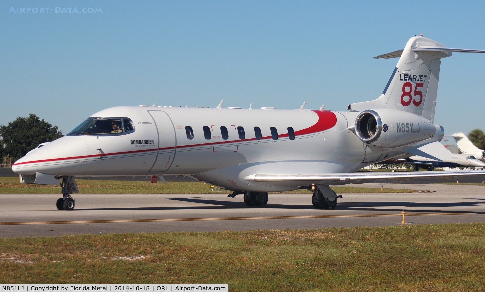 N851LJ, 2014 Bombardier Learjet 85 C/N 8001, Lear 85, the only one built with project canceled.