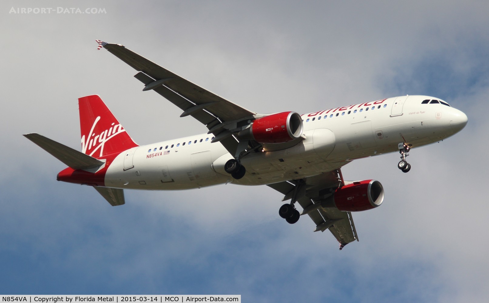 N854VA, 2012 Airbus A320-214 C/N 5058, Virgin America