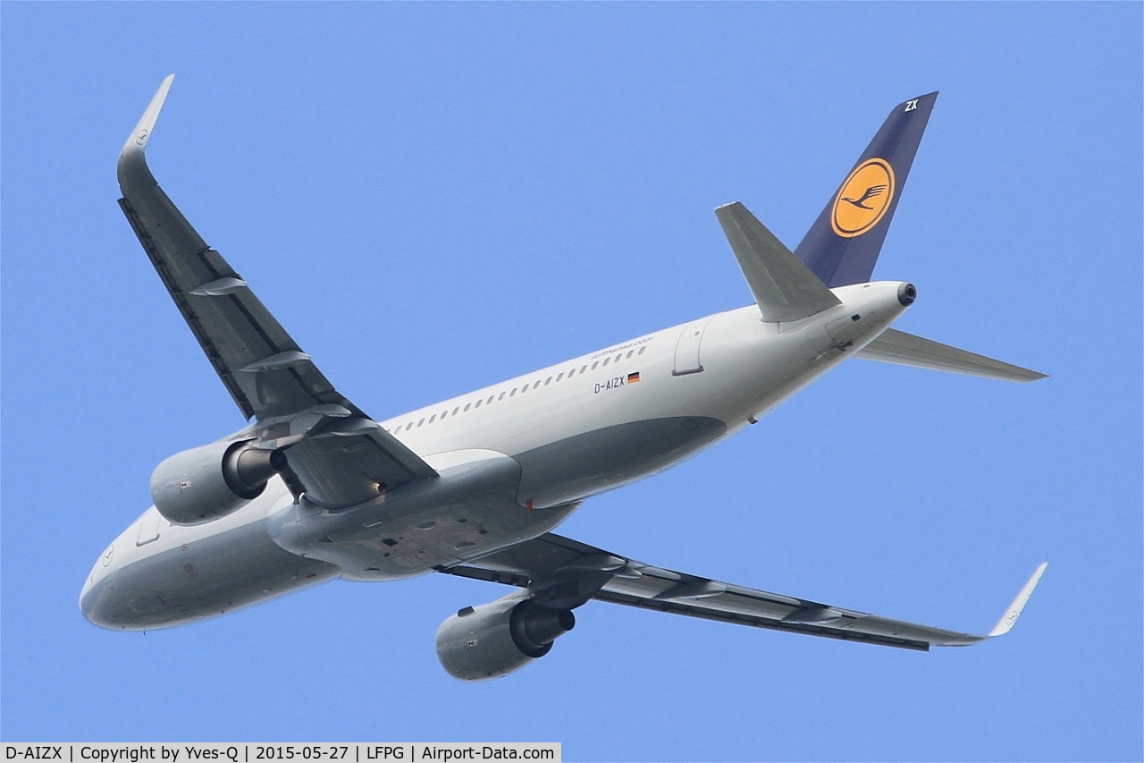 D-AIZX, 2013 Airbus A320-214 C/N 5741, Airbus A320-214, Take off rwy 27L, Roissy Charles De Gaulle airport (LFPG-CDG)