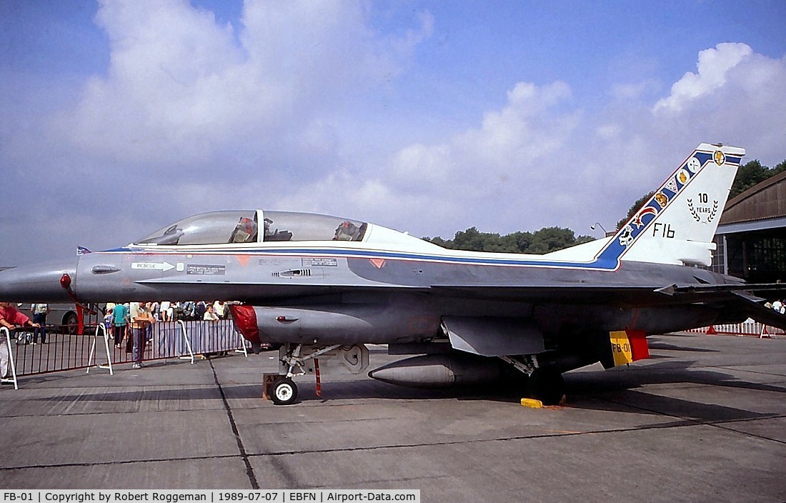 FB-01, 1978 SABCA F-16BM Fighting Falcon C/N 6J-1, F-16B.SPECIAL COLORS  10 YEARS OCU F16.