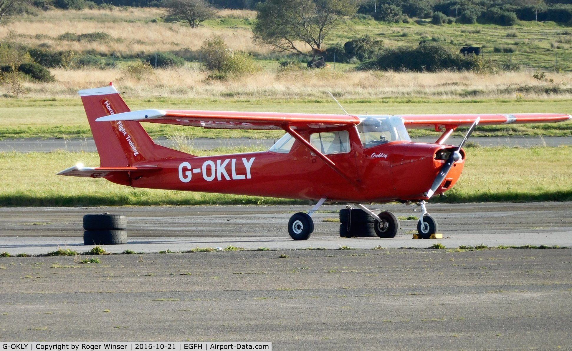 G-OKLY, 1970 Reims F150K C/N 0577, Visiting Reims Cessna F150K operated by Horizon Flight Training. Previously registered G-ECBH when based at Swansea Airport.