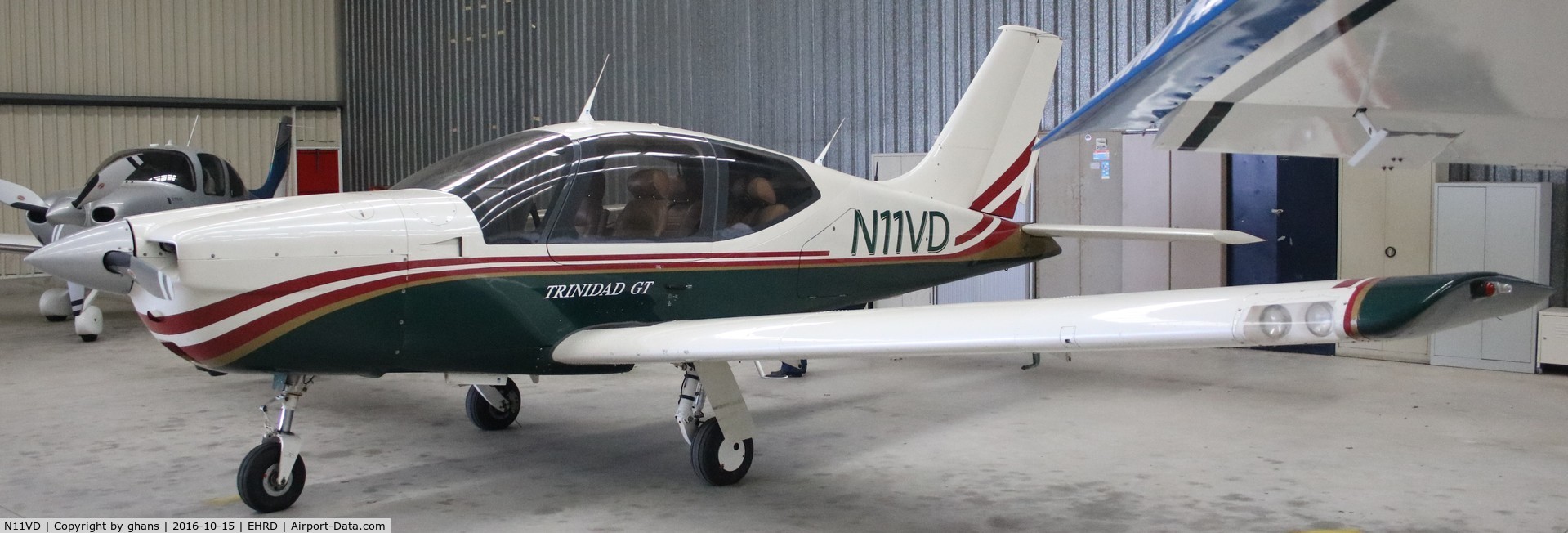 N11VD, 2001 Socata TB-20 GT C/N 2052, Parked in hangar @ EHRD