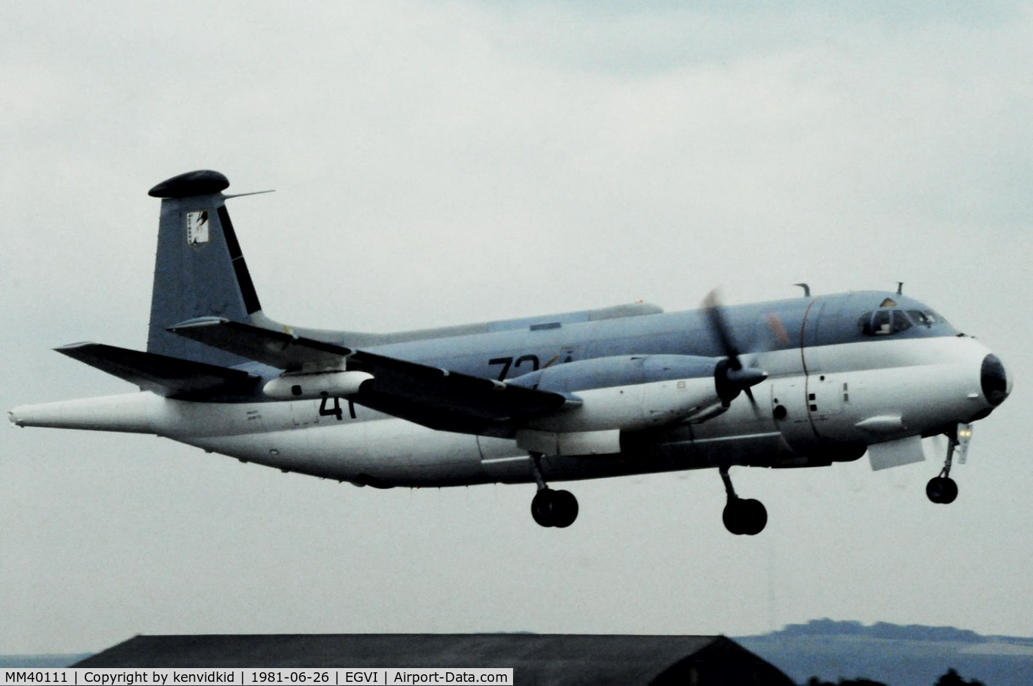 MM40111, Breguet 1150 Atlantic C/N 73, At the 1981 International Air Tattoo, scanned from slide.