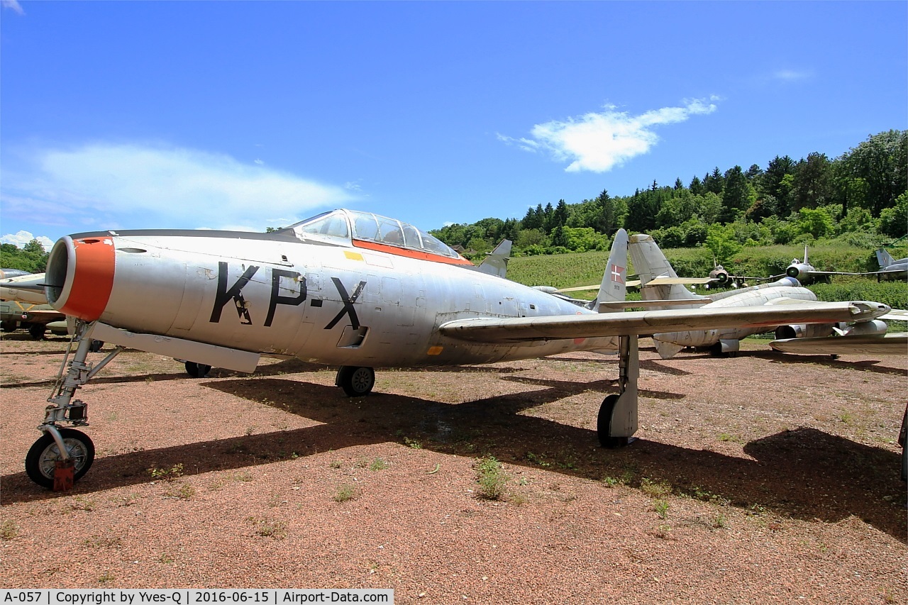 A-057, Republic F-84G Thunderjet C/N 3150-1976B, Republic F-84G Thunderjet, Preserved at Savigny-Les Beaune Museum