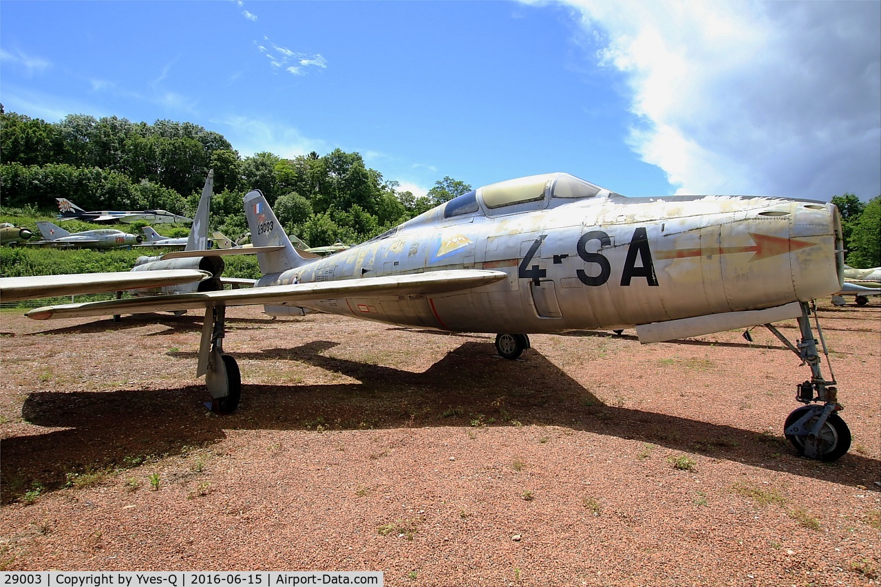 29003, General Motors F-84F Thunderstreak C/N Not found 52-9003, General Motors F-84F Thunderstreak, Preserved at Savigny-Les Beaune Museum