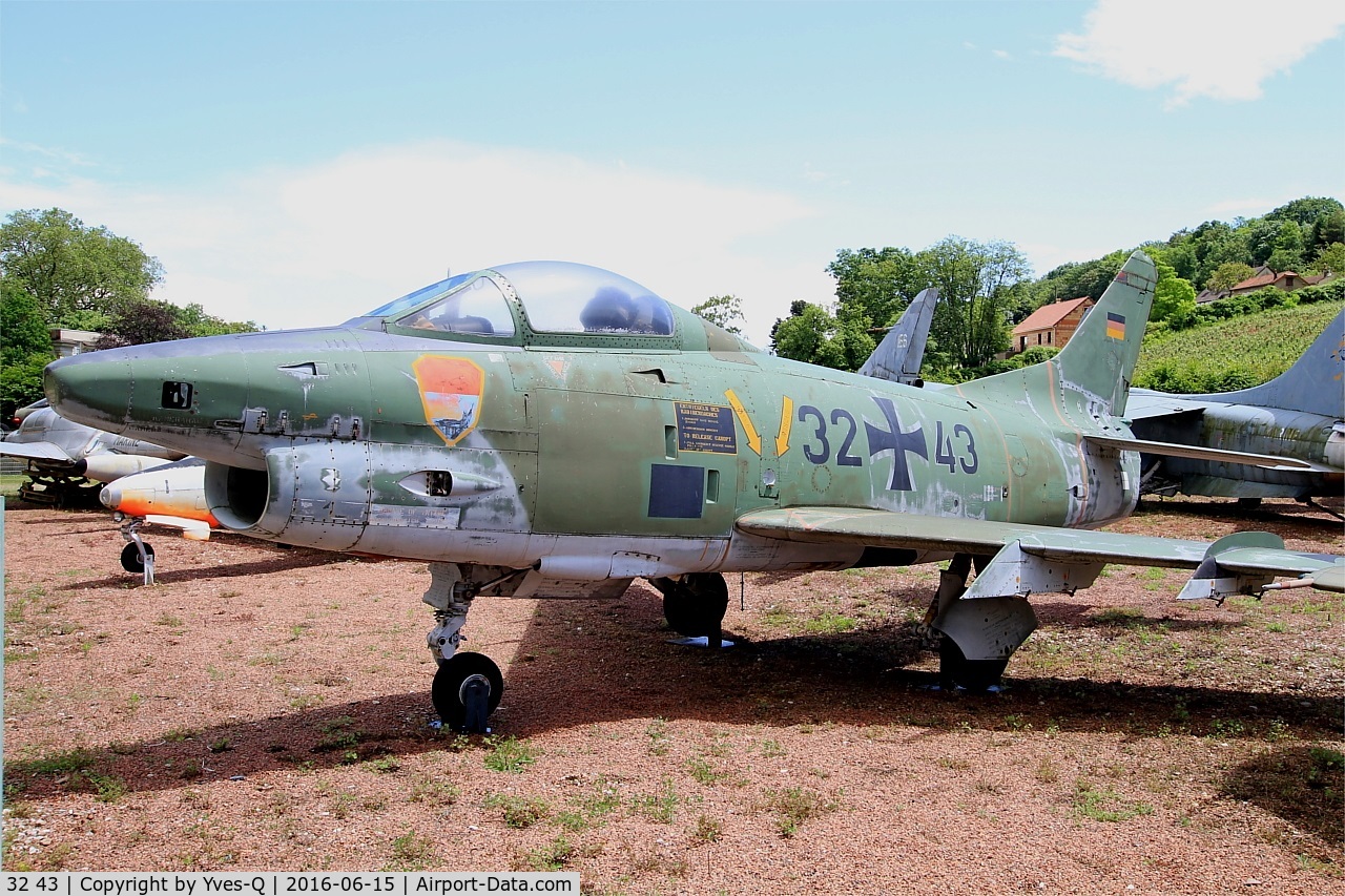 32 43, Fiat G-91R/3 C/N D512, Fiat G-91R-3, Preserved at Savigny-Les Beaune Museum