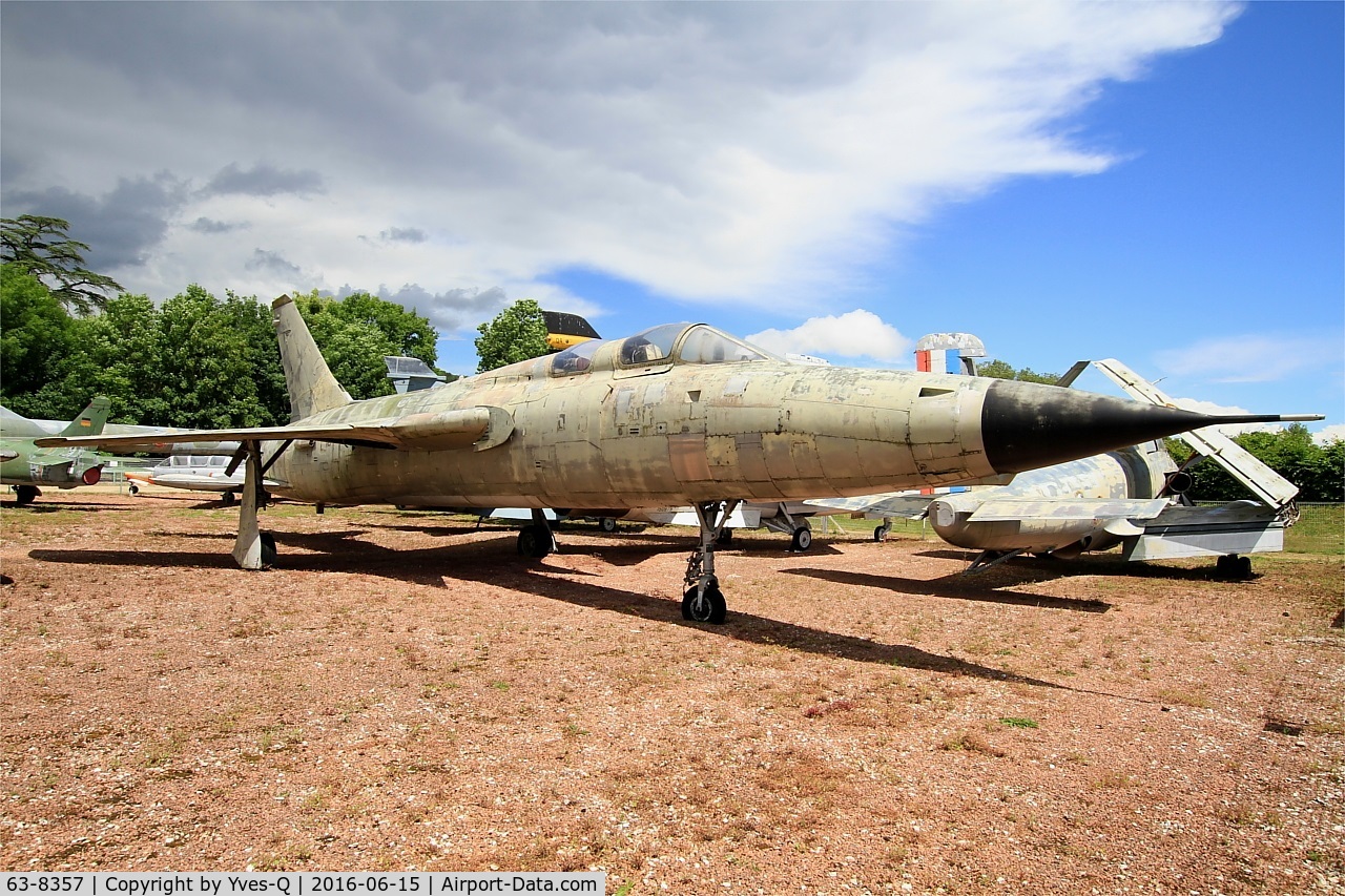 63-8357, Republic F-105F Thunderchief C/N F134, Republic F-105F Thunderchief, Preserved at Savigny-Les Beaune Museum