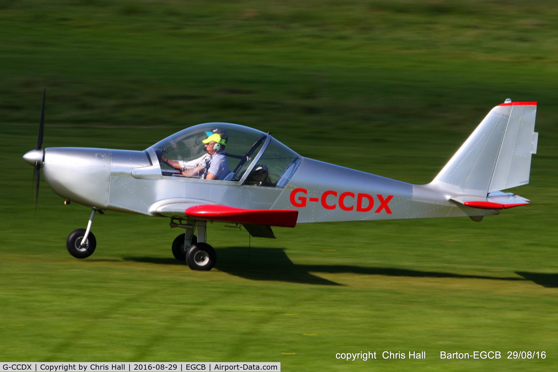 G-CCDX, 2003 Aerotechnik EV-97 Eurostar C/N PFA 315-14013, at Barton