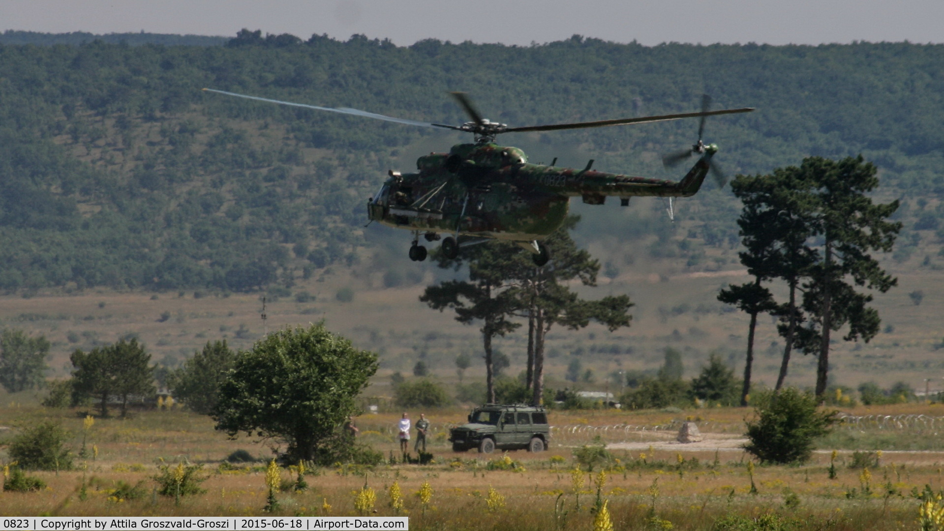 0823, 1987 Mil Mi-17M C/N 108M23, Veszprém, Jutas-újmajor Military training base, Hungary