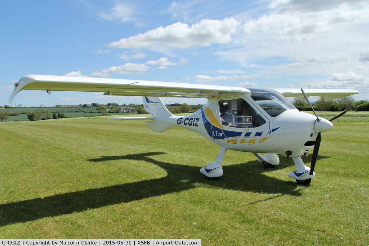 G-CGIZ, 2010 Flight Design CTSW C/N 8512, Flight Design CTSW, Fishburn Airfield, May 30th 2015.