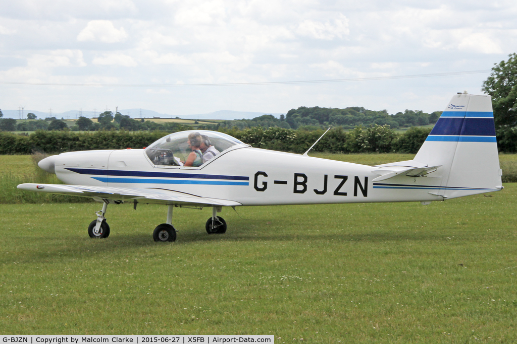 G-BJZN, 1982 Slingsby T-67A Firefly C/N 1997, Slingsby T-67A Firefly, Fishburn Airfield, June 27th 2015.