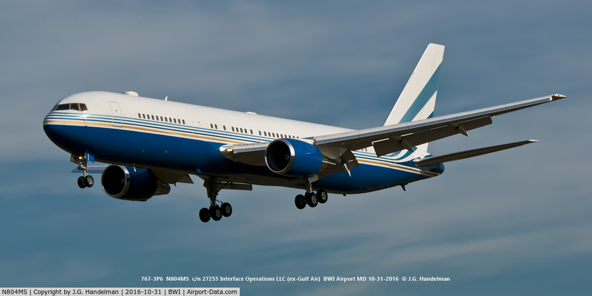 N804MS, 1993 Boeing 767-3P6 C/N 27255, Approaching 33L.