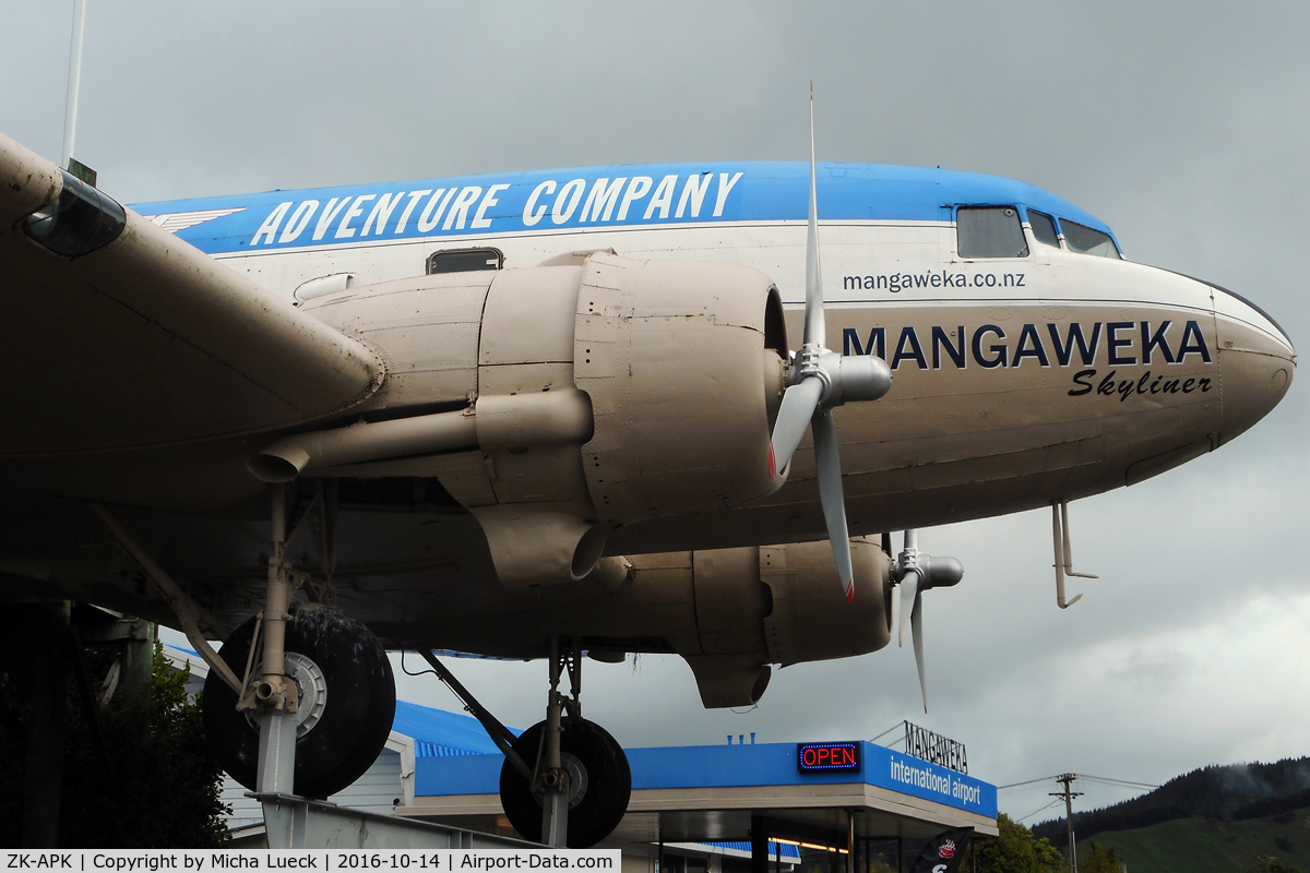 ZK-APK, 1945 Douglas C-47B Skytrain C/N 16967/34227, At Mangaweka, New Zealand