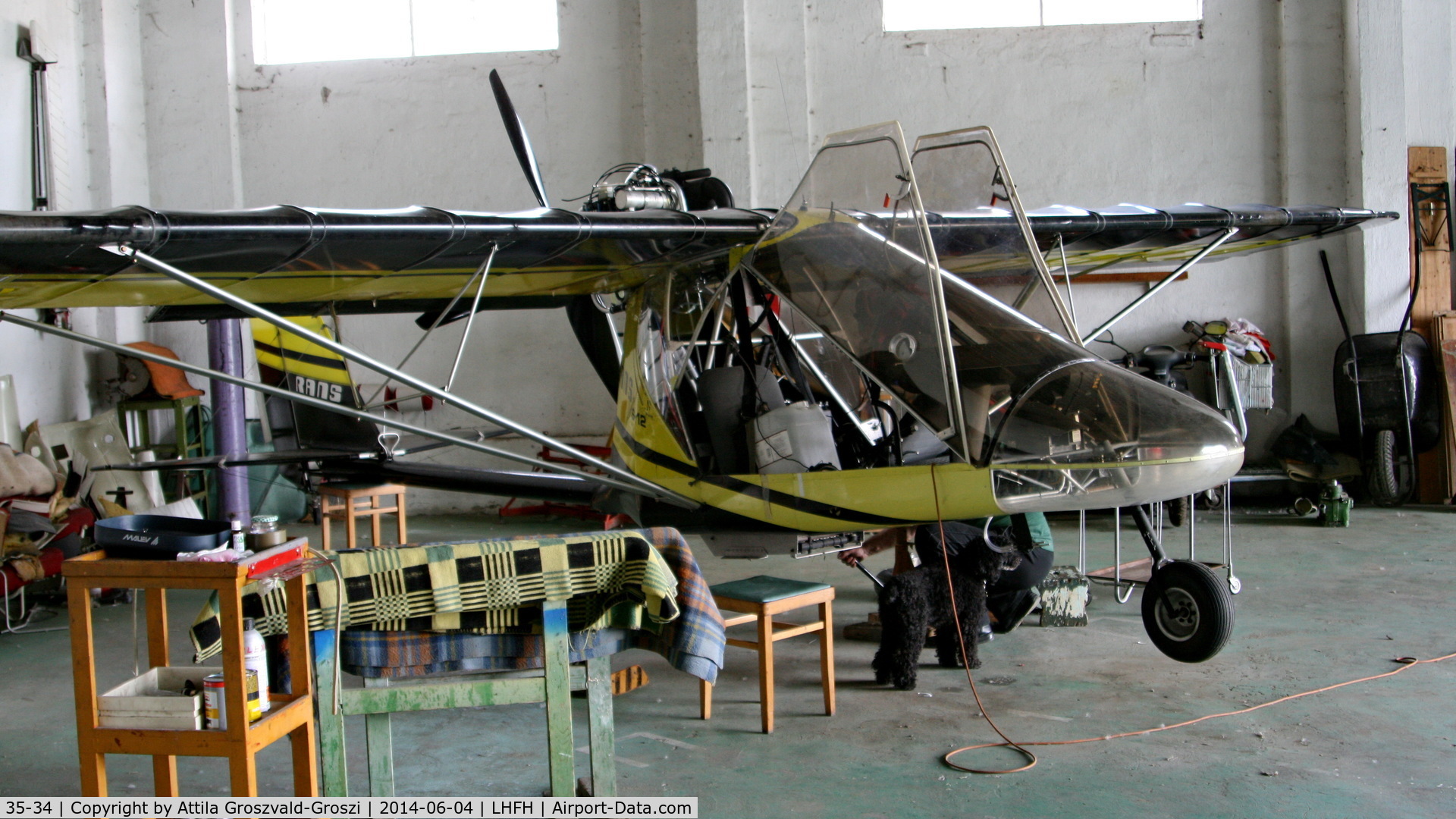 35-34, 2001 Rans S-12 Airaile C/N 0192168, Farkashegy Airfield, Hungary
