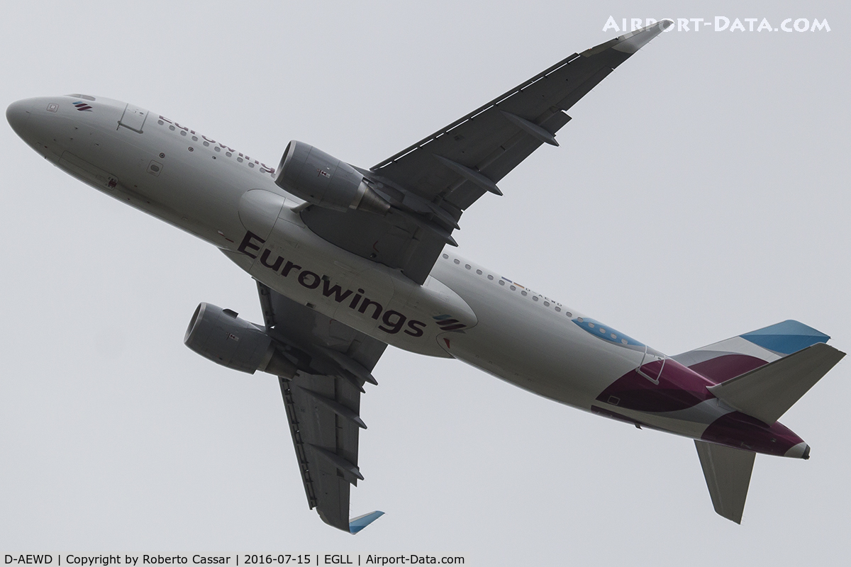 D-AEWD, 2016 Airbus A320-214 C/N 7019, HEATHROW