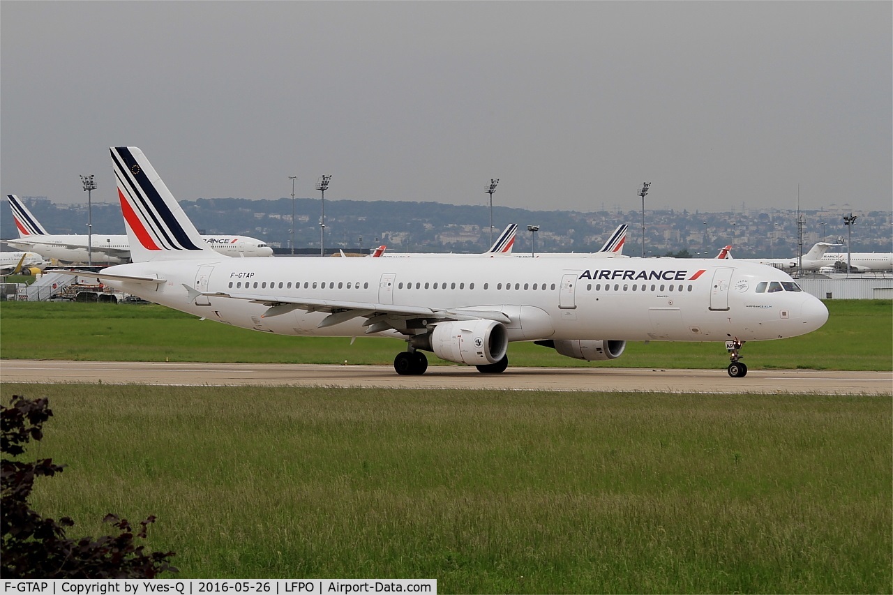 F-GTAP, 2008 Airbus A321-211 C/N 3372, Airbus A321-211, take off run rwy 08, Paris-Orly airport (LFPO-ORY)