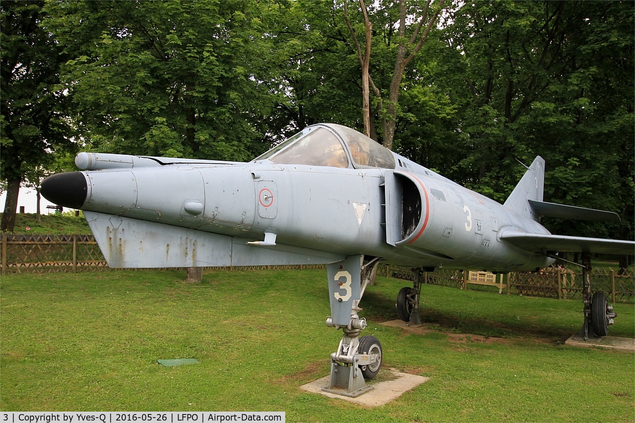 3, Dassault Etendard IV.M C/N 3, Dassault Etendard IV.M, Static Display at La Coulee Verte garden, Paray-Vieille Poste near Paris-Orly Airport