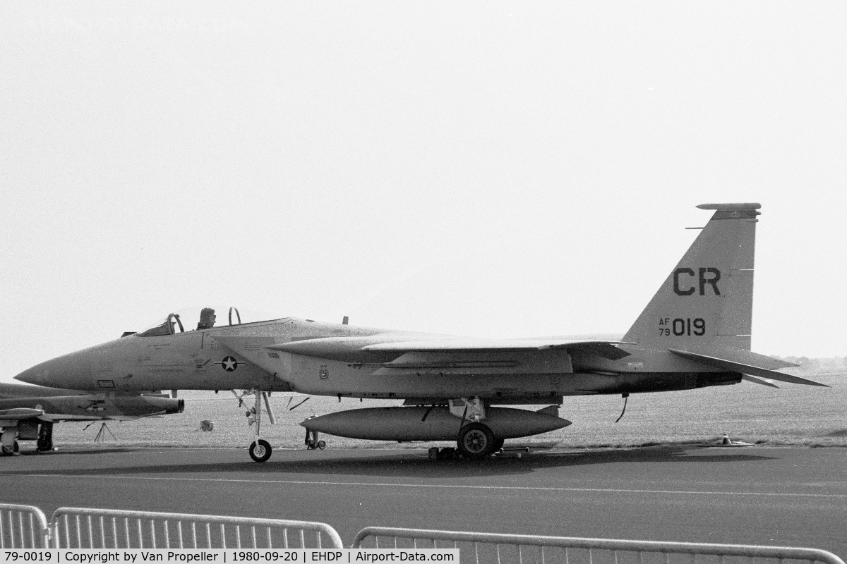 79-0019, McDonnell Douglas F-15C Eagle C/N 0550/C088, USAF F-15C of 32 TFS at the De Peel air base, the Netherlands, 1980