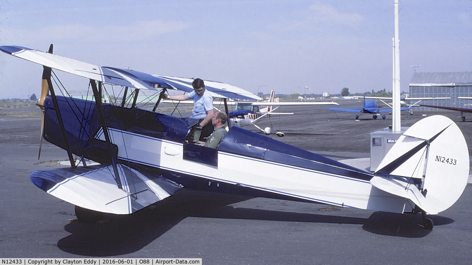 N12433, 1946 Nord Stampe SV-4C C/N 23, Old Rio Vista Airport in California. 1977.
