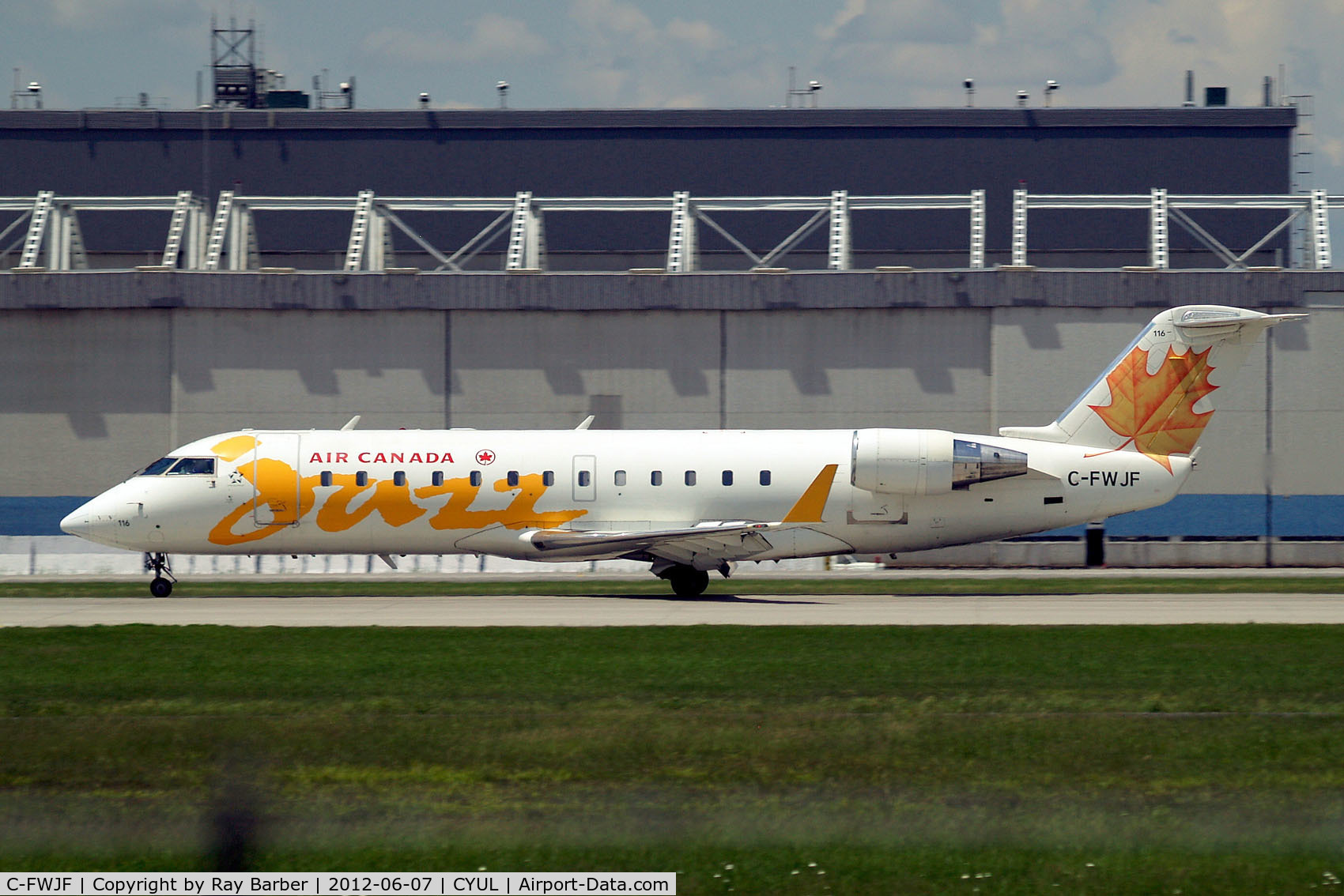 C-FWJF, 1995 Canadair CRJ-100ER (CL-600-2B19) C/N 7095, Canadair CRJ-100ER [7095] (Air Canada Jazz) Montreal-Dorval Int'l~C 07/06/2012